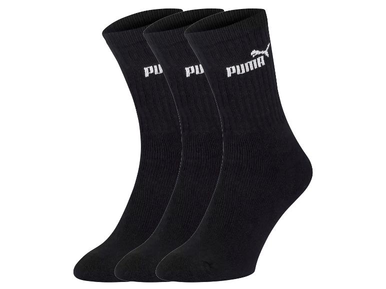 Gehe zu Vollbildansicht: Puma Herren Socken, 3 Paar, mit Logo - Bild 2