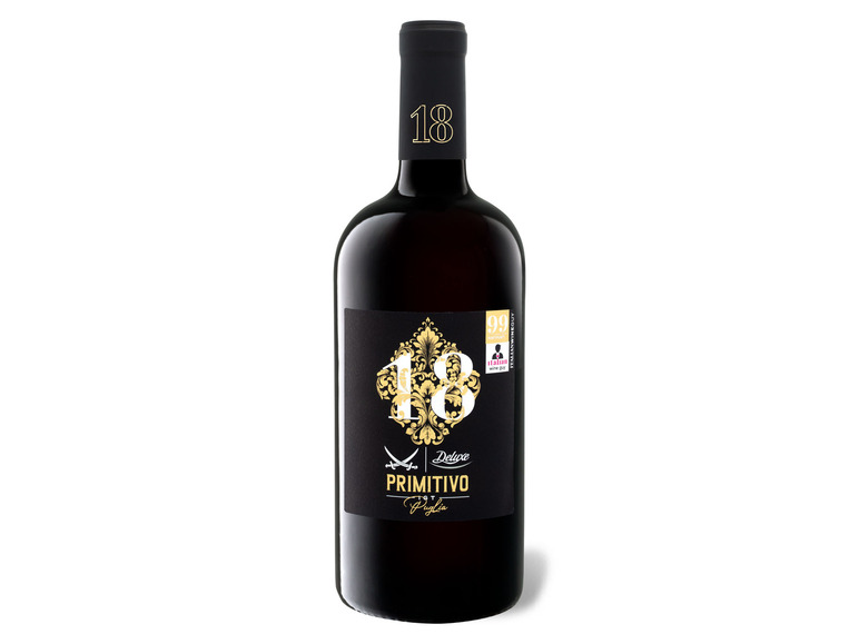 Deluxe Puglia IGT Primitivo SANSIBAR Rotwein trocken, 18 Gradi 2021