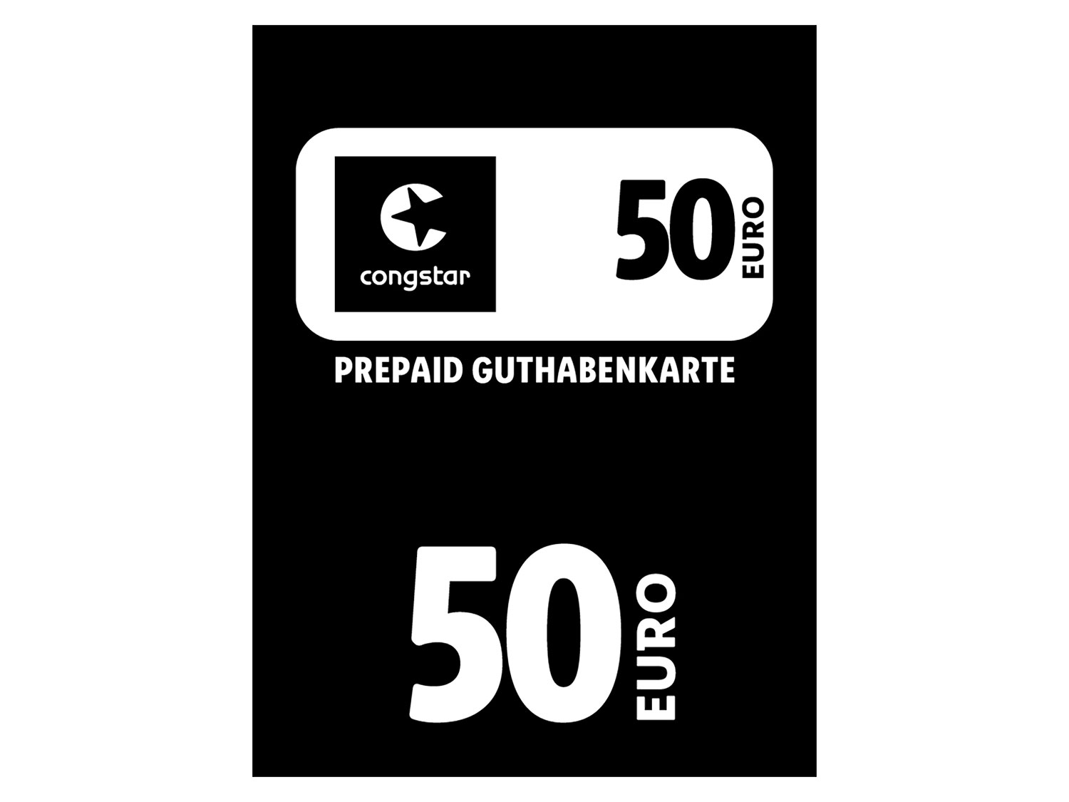 Congstar Congstar Auflade-Code über 50 EUR