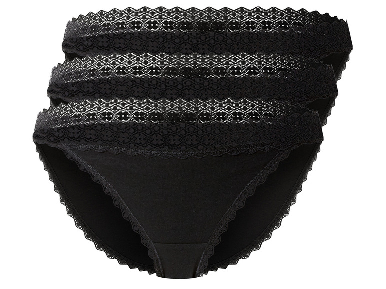 Gehe zu Vollbildansicht: esmara® Damen Slips, 3 Stück, mit Spitze - Bild 20