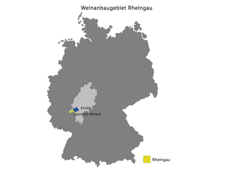 I heart Rheingau Wines trocken, QbA Riesling Weißwein