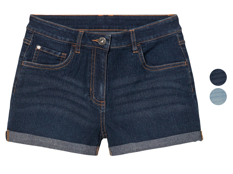 Gehe zu Vollbildansicht: pepperts!® Kinder Jeansshorts in Krempeloptik - Bild 1