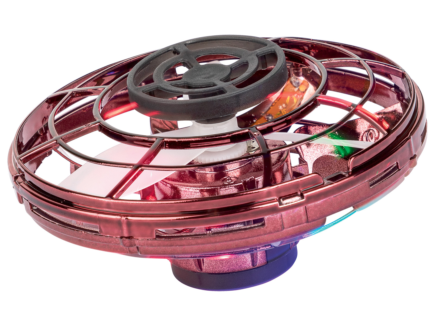 Lenco Flying Spinner mit LED-Lichteffekten (rot)