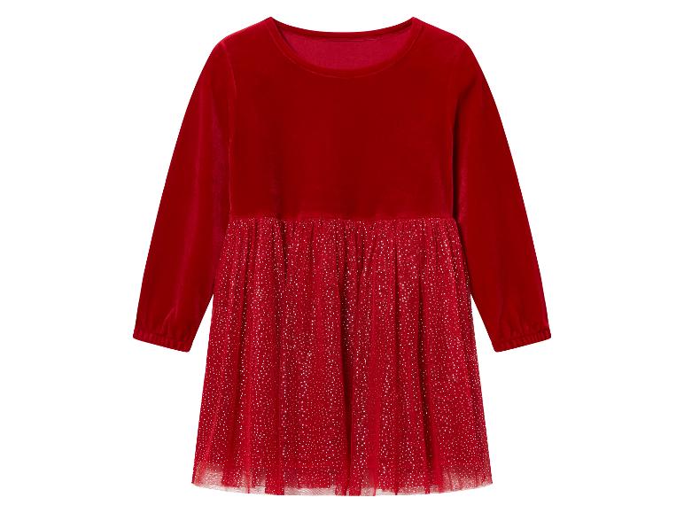 Gehe zu Vollbildansicht: lupilu® Kinder Kleid, aus weicher Velours-Qualität - Bild 10