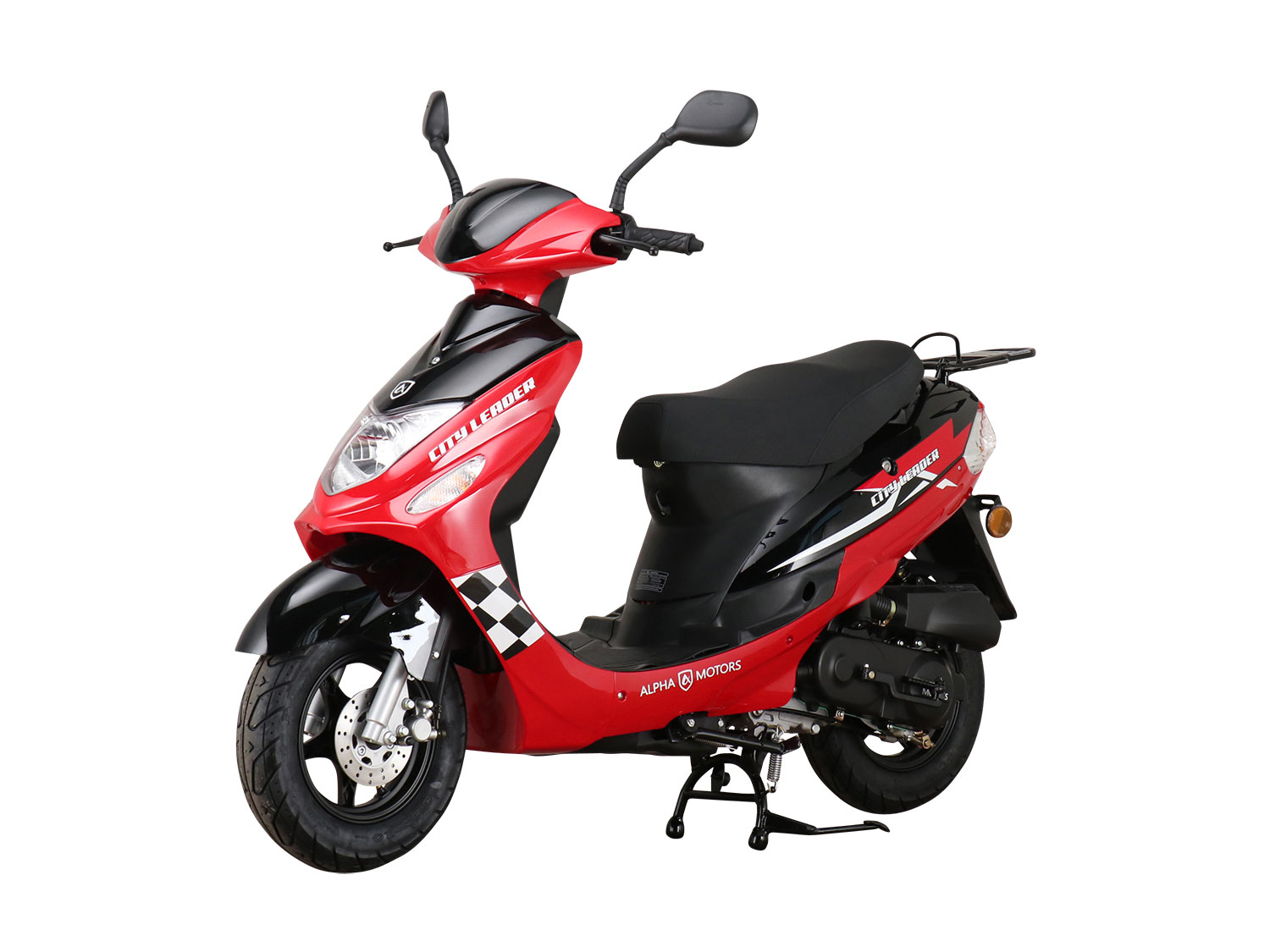 Alpha Motors Mofaroller CityLeader 50 ccm (rot, 25 km/h EURO 5)