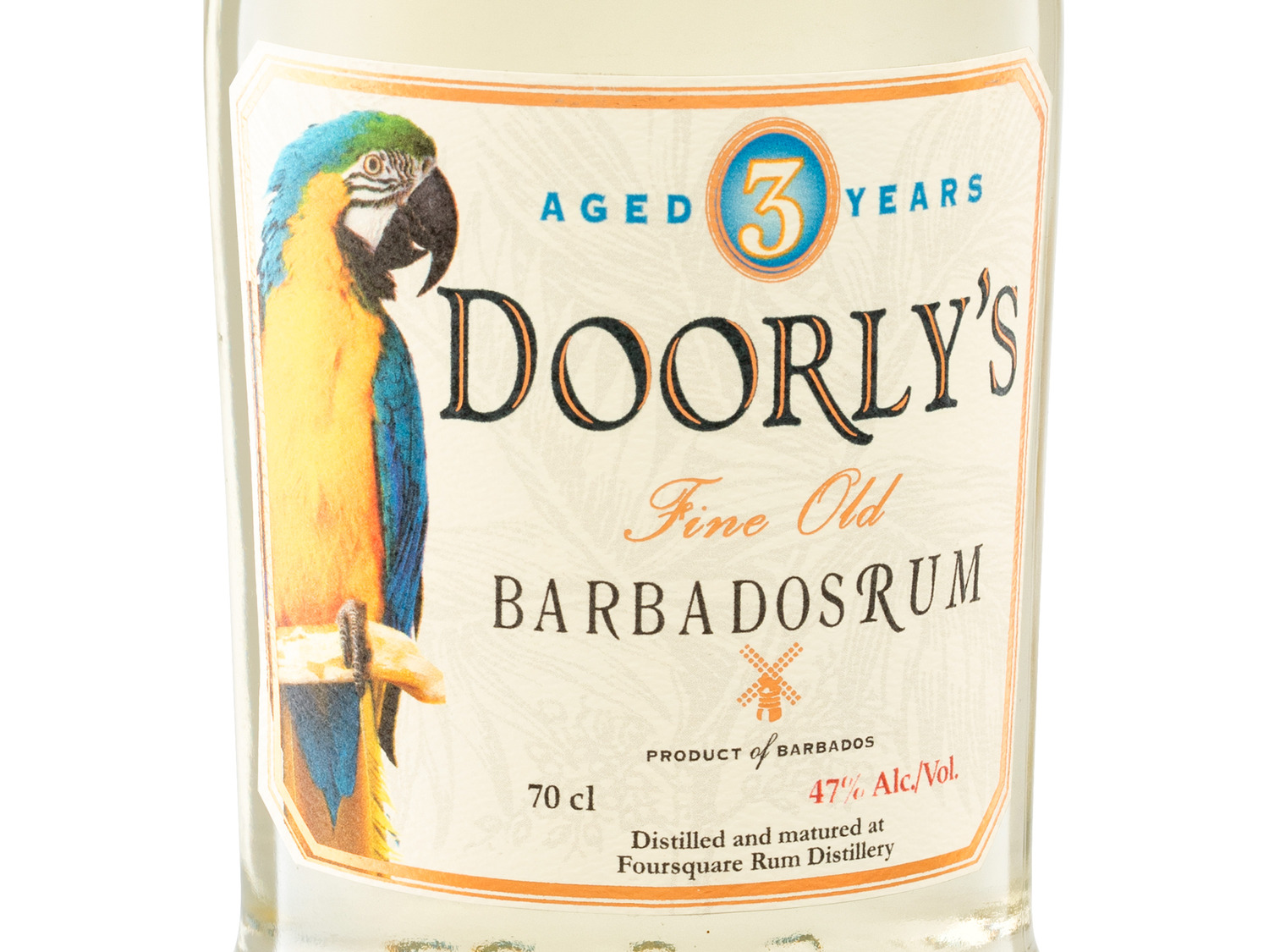 LIDL Doorly\'s Rum Vol 47% 3 Barbados Jahre White |