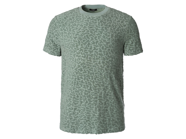 Gehe zu Vollbildansicht: LIVERGY® Herren Frottee-T-Shirt, leger geschnitten, grün - Bild 1