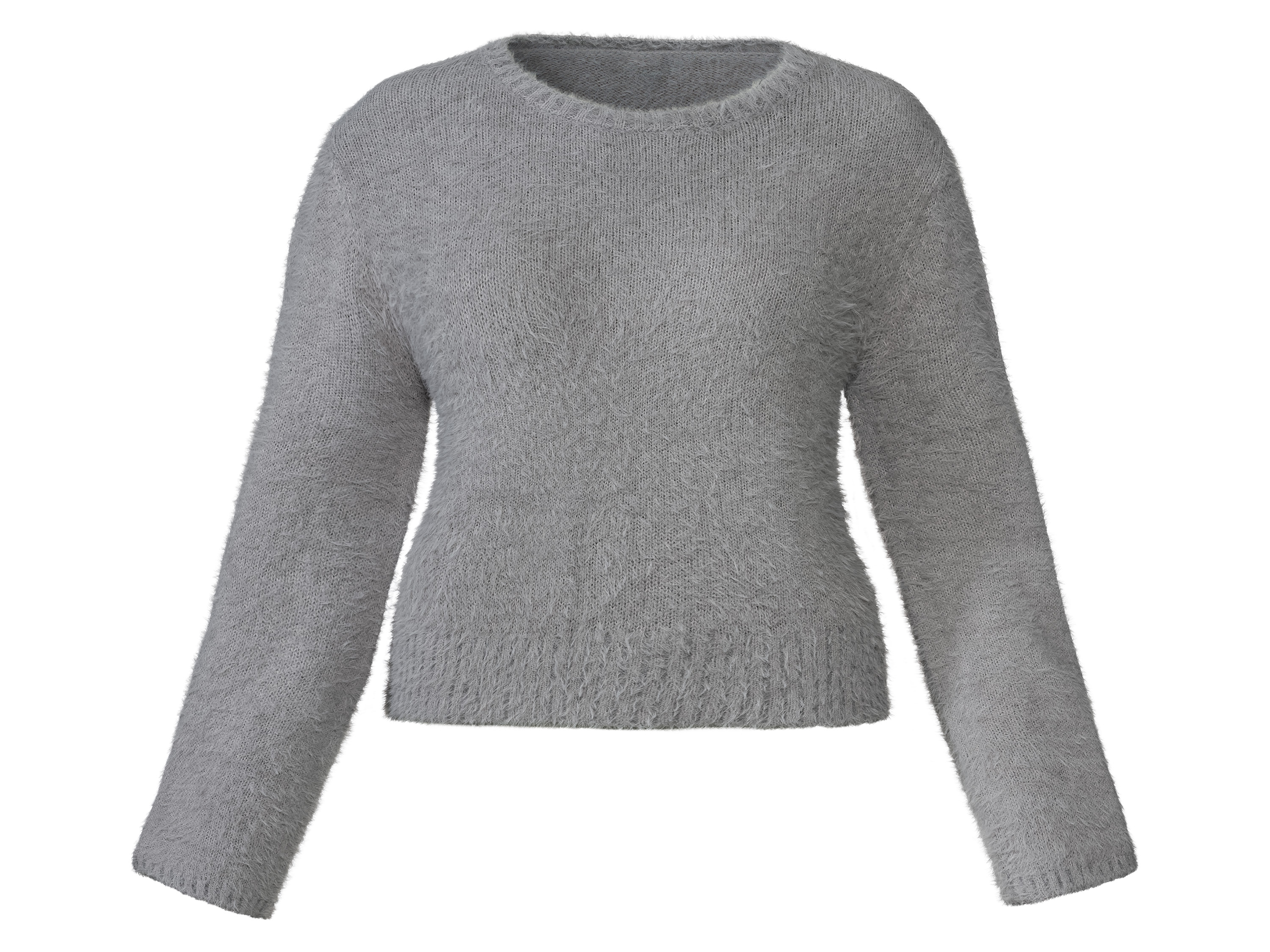 esmara® Damen Pullover (M(40/42), grau) M(40/42)