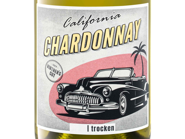 Chardonnay California trocken 2022 vegan, Weißwein
