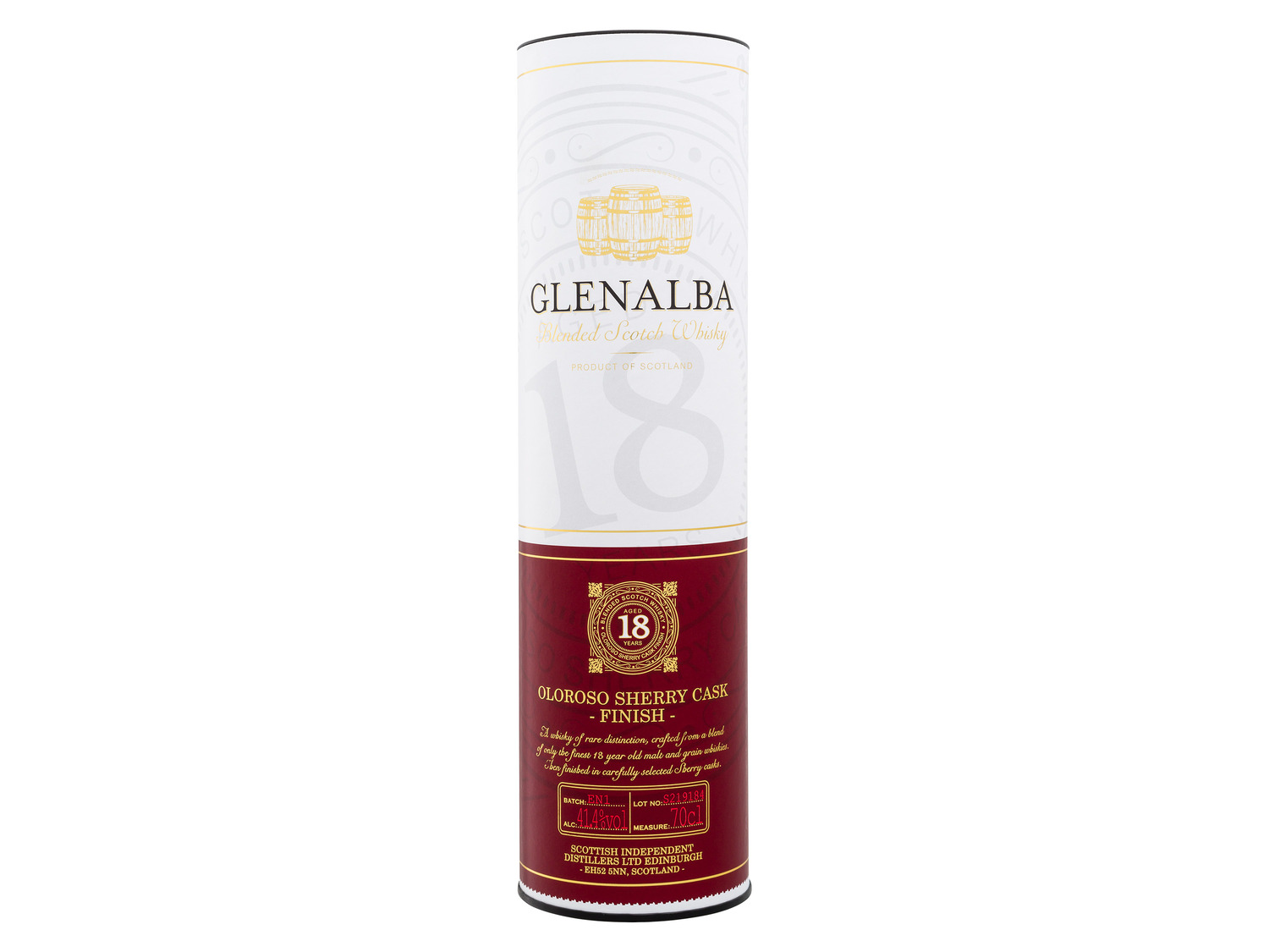 Scotch Whisky Jahre Fi… Sherry Cask Blended 18 Glenalba