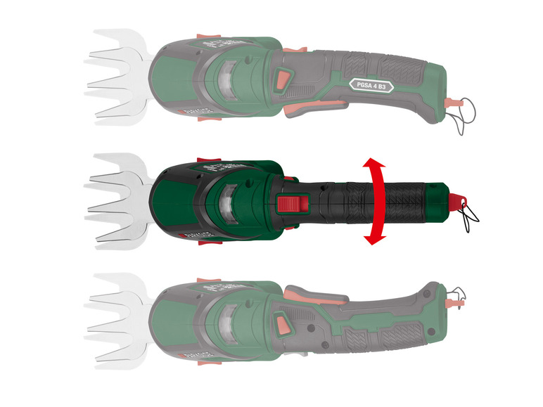 Gehe zu Vollbildansicht: PARKSIDE® 2-in-1-4 V Akku-Gras- und Strauchschere »PGSA 4 B3«, bis zu 60 min Laufzeit - Bild 11