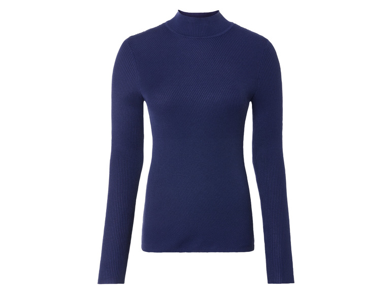 Gehe zu Vollbildansicht: esmara® Damen Feinstrick-Pullover, mit Stehkragen - Bild 2