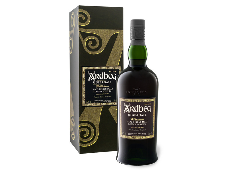 Ardbeg Uigeadail Islay Single Malt Vol 54,2% Whisky mit Geschenkbox Scotch