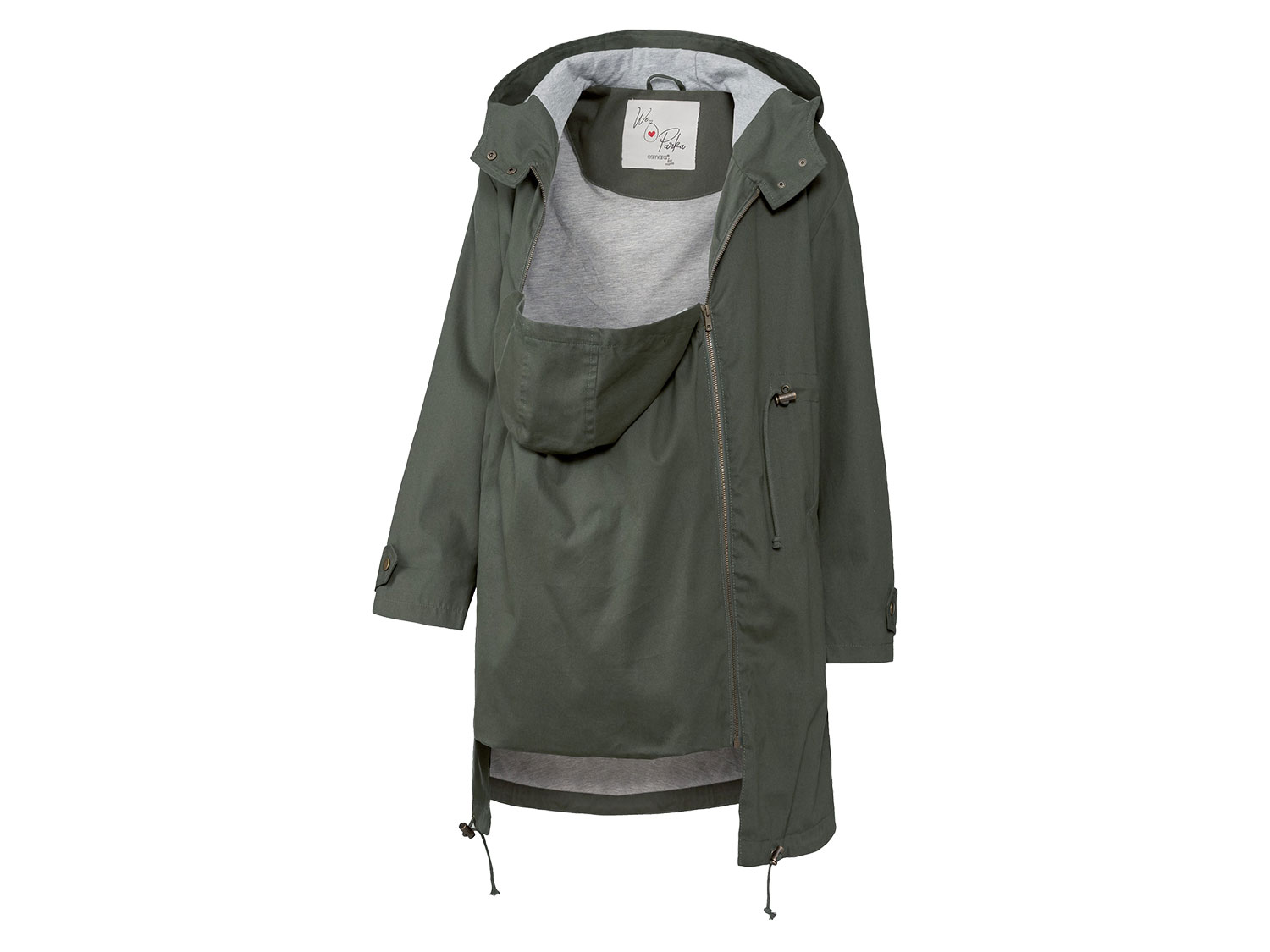 esmara® Damen Parka (khaki, 34) 34