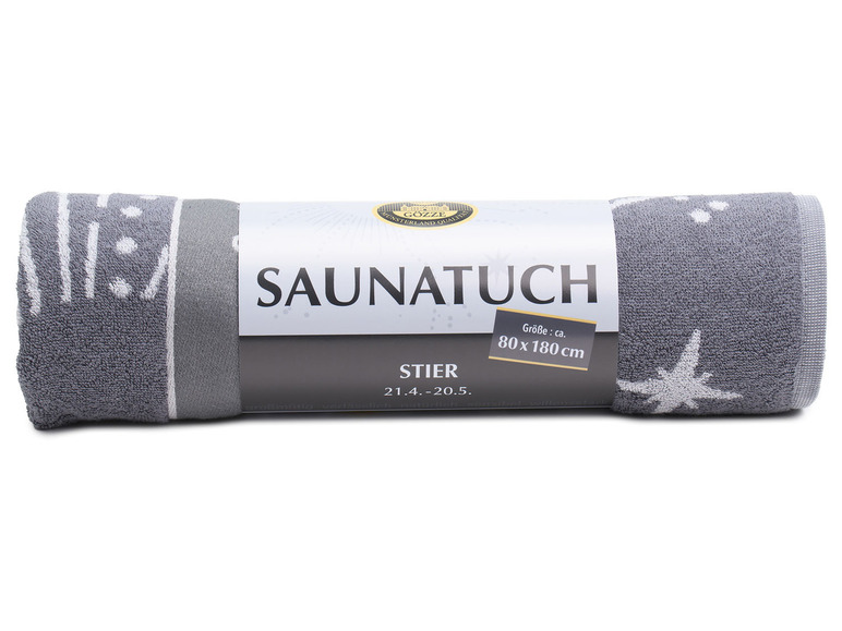 Gehe zu Vollbildansicht: Gözze Saunatuch »Sternzeichen«, reine Baumwolle, 80 x 180 cm - Bild 28