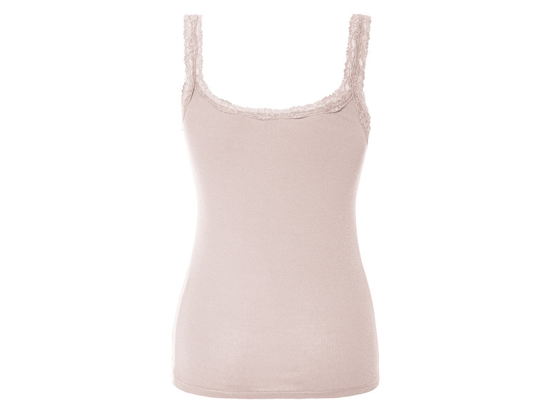 Gehe zu Vollbildansicht: esmara® Damen Tops, 3 Stück, mit Spitze - Bild 23