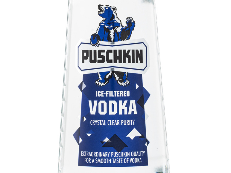 Ice-Filtered 37,5% Puschkin Vodka Vol
