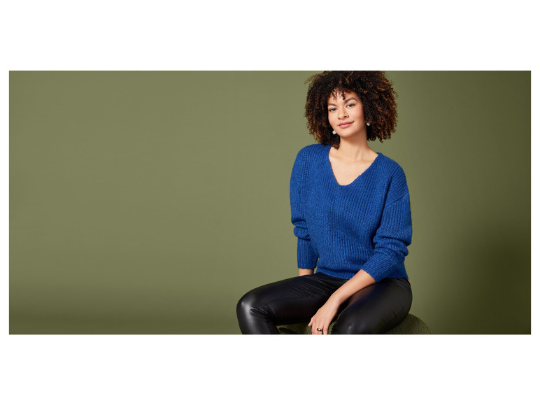 Gehe zu Vollbildansicht: esmara® Damen Grobstrick-Pullover, mit Wollanteil - Bild 2