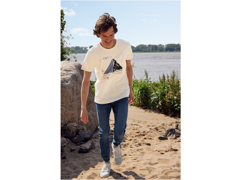 Gehe zu Vollbildansicht: LIVERGY® Herren T-Shirt aus reiner Baumwolle - Bild 2