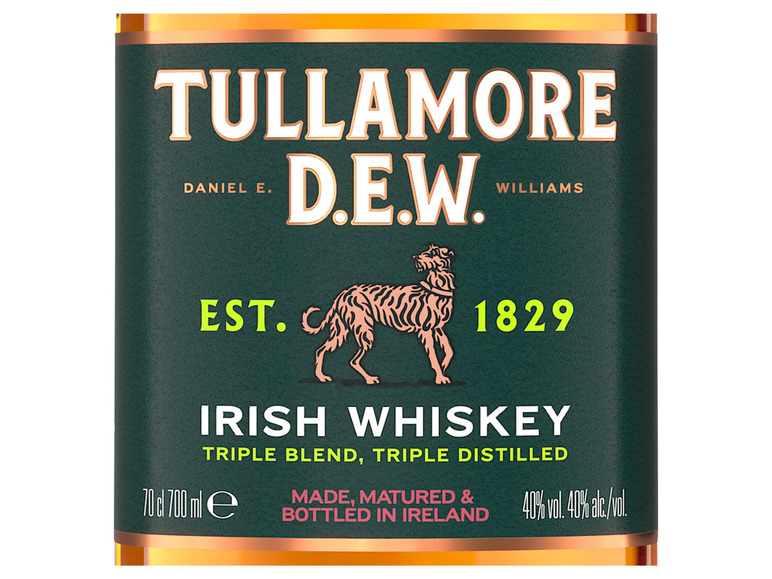 Gehe zu Vollbildansicht: Tullamore Dew Irish Whiskey Triple Distilled 40% Vol - Bild 2