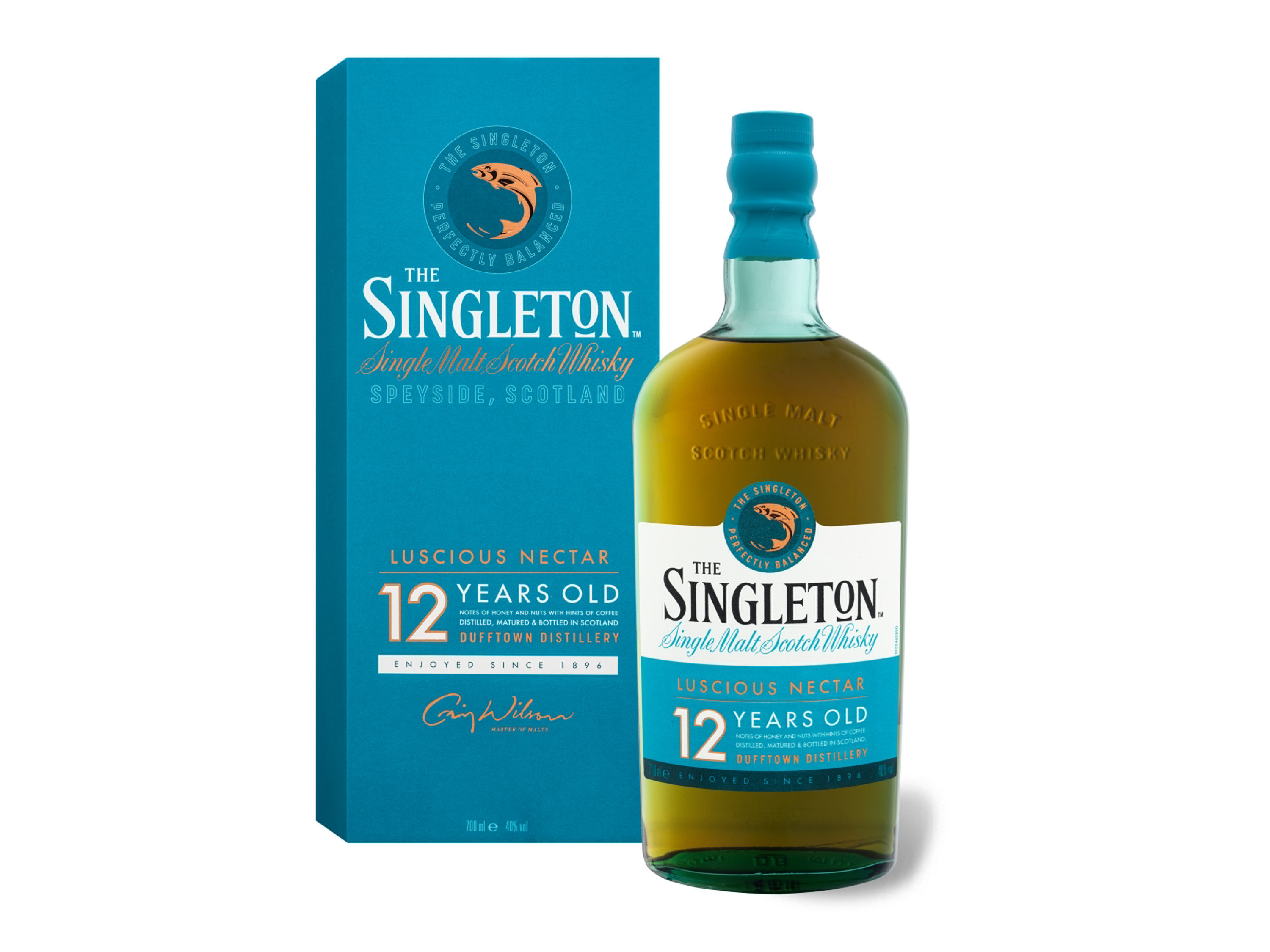 The Singleton Speyside Dufftown Distillery Single Malt Scotch Whisky 12 Jahre mit Geschenkbox 40% Vol