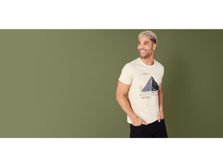 Gehe zu Vollbildansicht: LIVERGY® Herren T-Shirt aus reiner Baumwolle - Bild 4