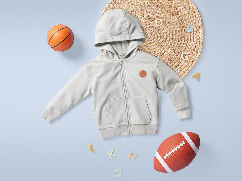 Gehe zu Vollbildansicht: lupilu® Kleinkinder Sweatjacke mit Kapuze - Bild 3