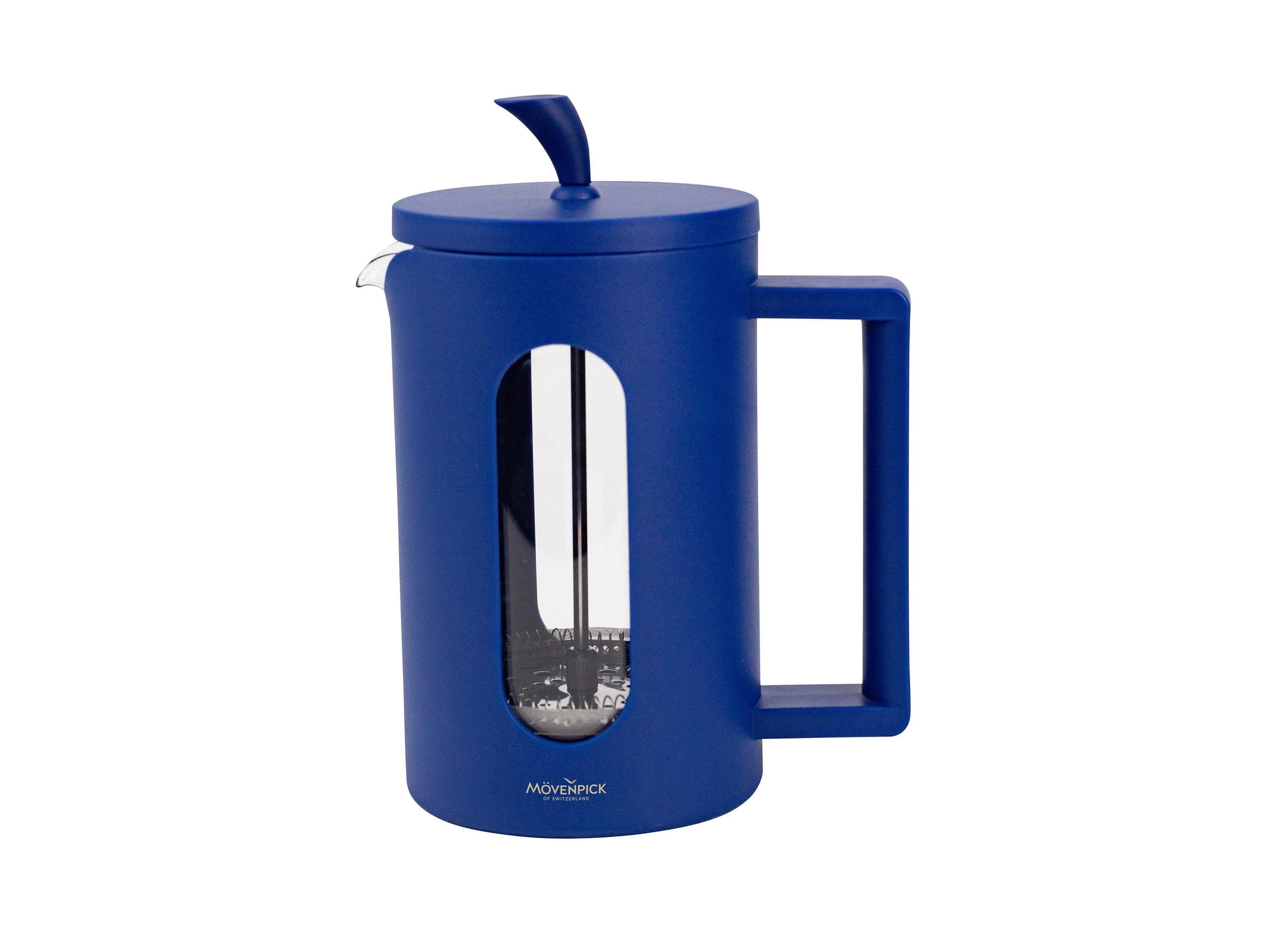 Mövenpick Kaffee French Press (blau)