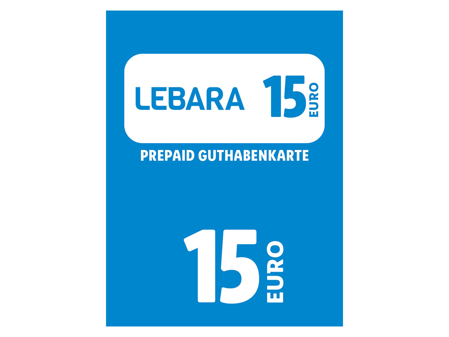 Lebara Code über 15€ online | LIDL kaufen