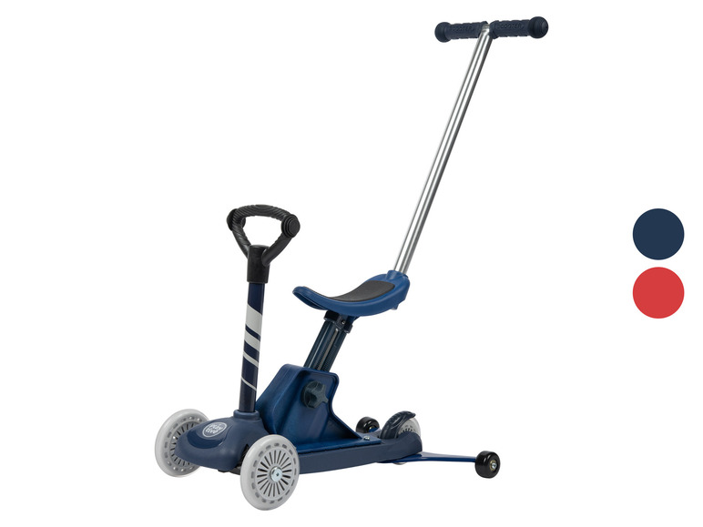 Gehe zu Vollbildansicht: Playtive 4-in-1 Tri-Scooter, mit höhenverstellbarem Sattel - Bild 1