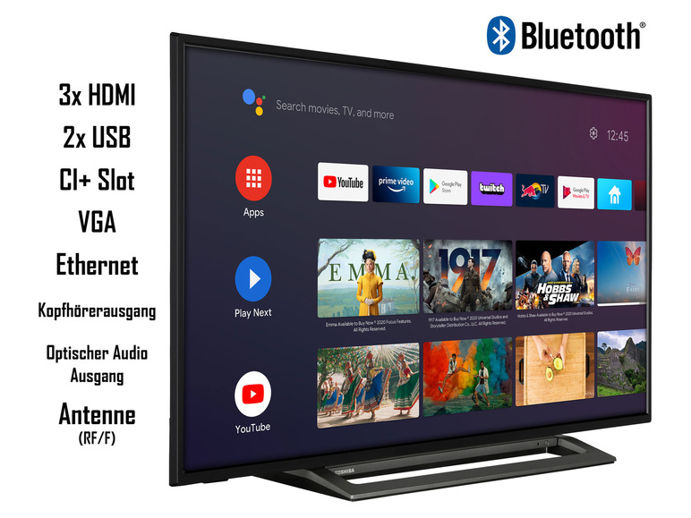 HD TV »43LA3B63DGW« Smart Zoll 43 Fernseher TOSHIBA Full