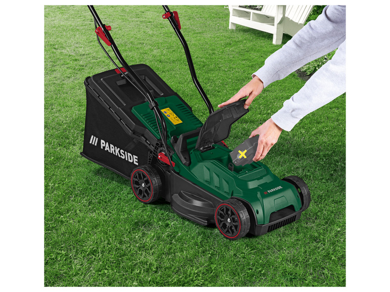 Gehe zu Vollbildansicht: PARKSIDE® 20 V Akku-Rasenmäher »PRMA 20-Li B2«, mit Mulch-Einsatz - Bild 4