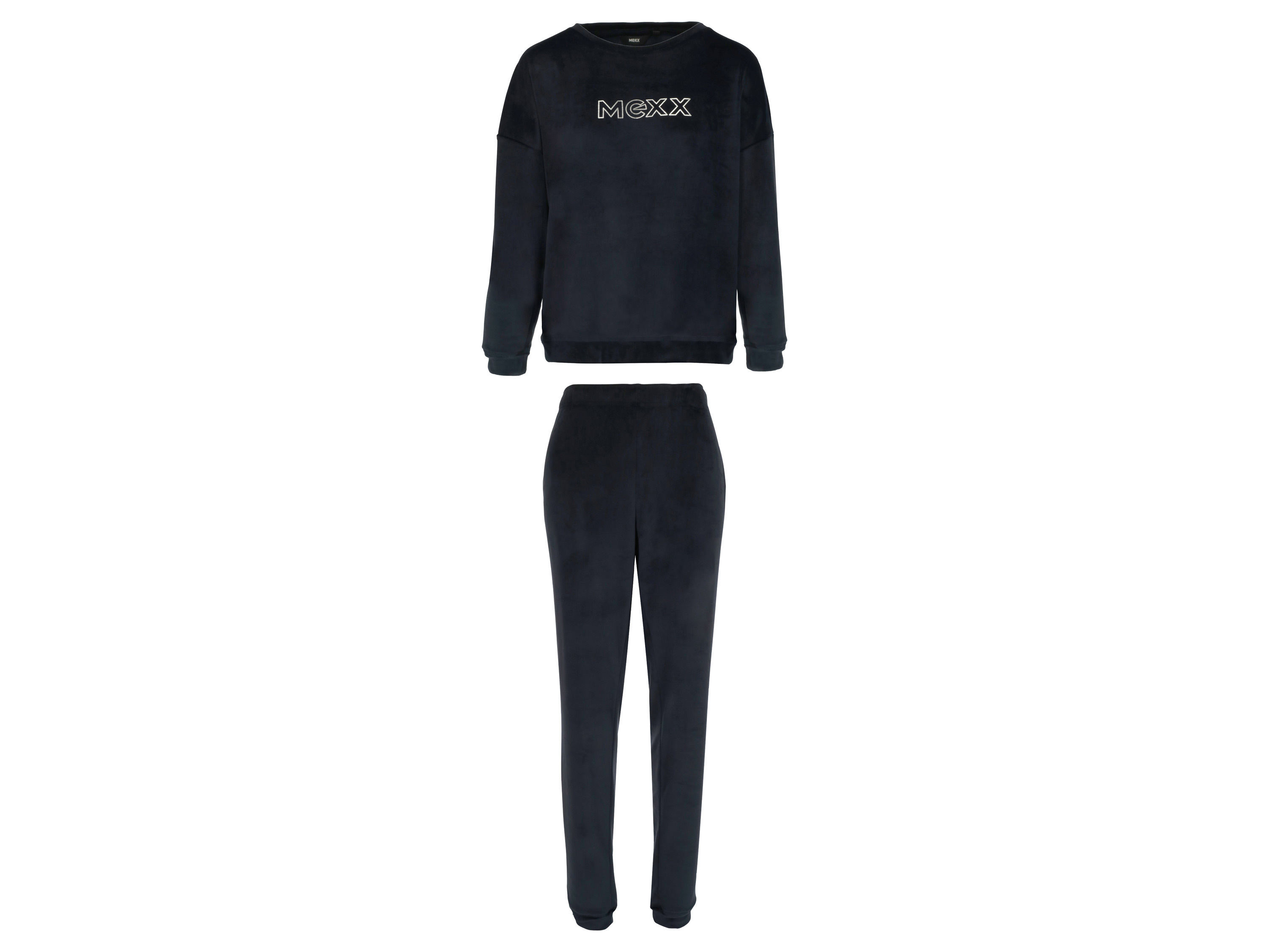 MEXX Damen Pyjama Fleece (S, navy) S