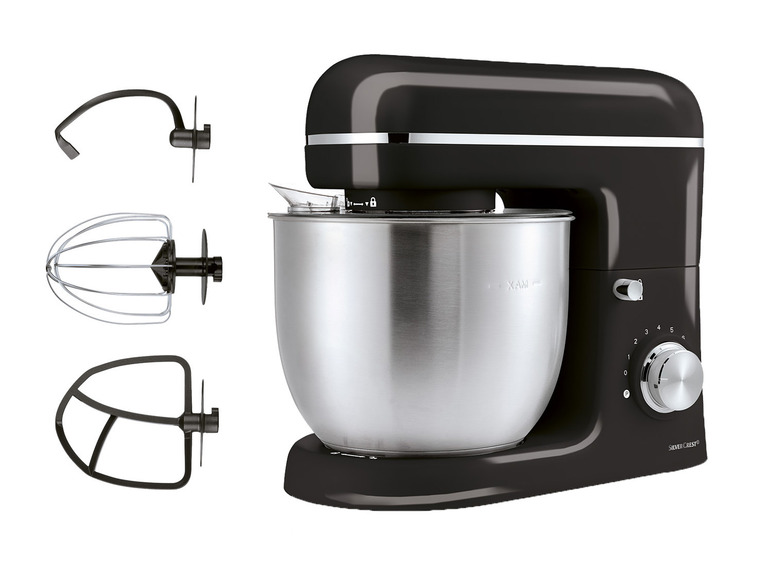 Gehe zu Vollbildansicht: SILVERCREST® KITCHEN TOOLS Küchenmaschine schwarz »SKM 600 D3« - Bild 1