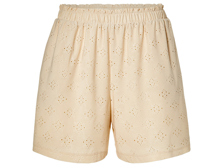 Gehe zu Vollbildansicht: esmara® Damen Shorts mit verspielter Lochstickerei - Bild 2