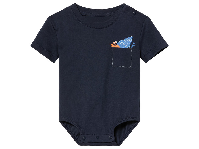 Gehe zu Vollbildansicht: lupilu® Baby T-Shirt-Body mit Knöpfung - Bild 2