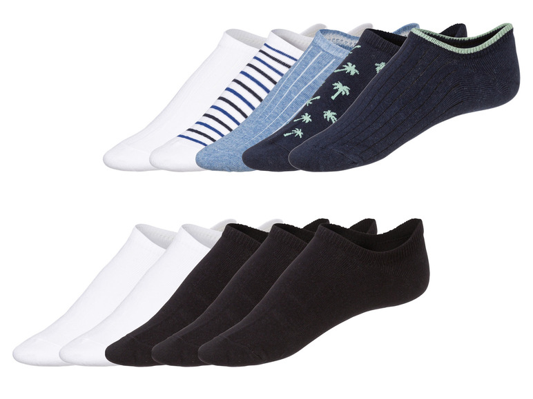 LIVERGY® Herren Sneakersocken, 5 Paar, hoher Baumwollanteil