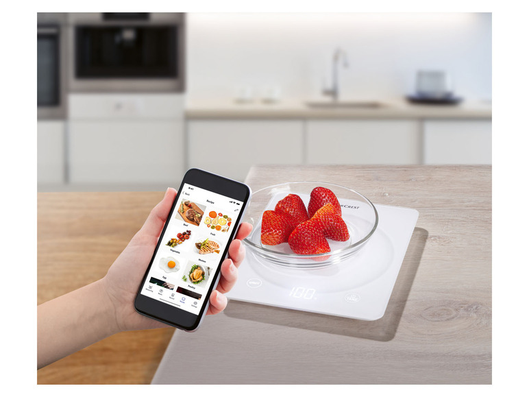 SILVERCREST® »SKWS KITCHEN 5 Abschaltautomatik Smart TOOLS A1«, Küchenwaage