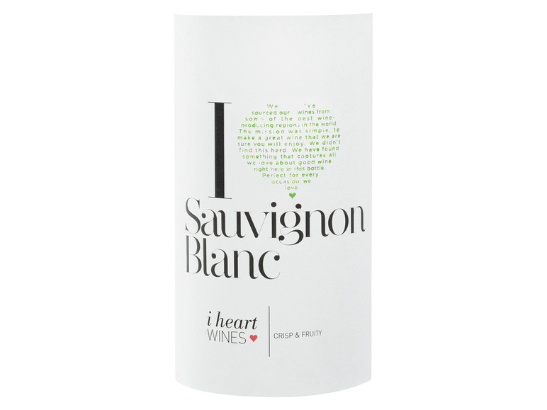 I heart Wines Sauvignon Blanc trocken, Weißwein