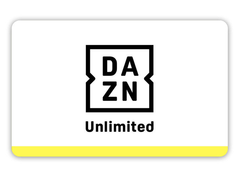 DAZN UNLIMITED Jahresabo. Gutscheinkarte zum Vorteilspreis