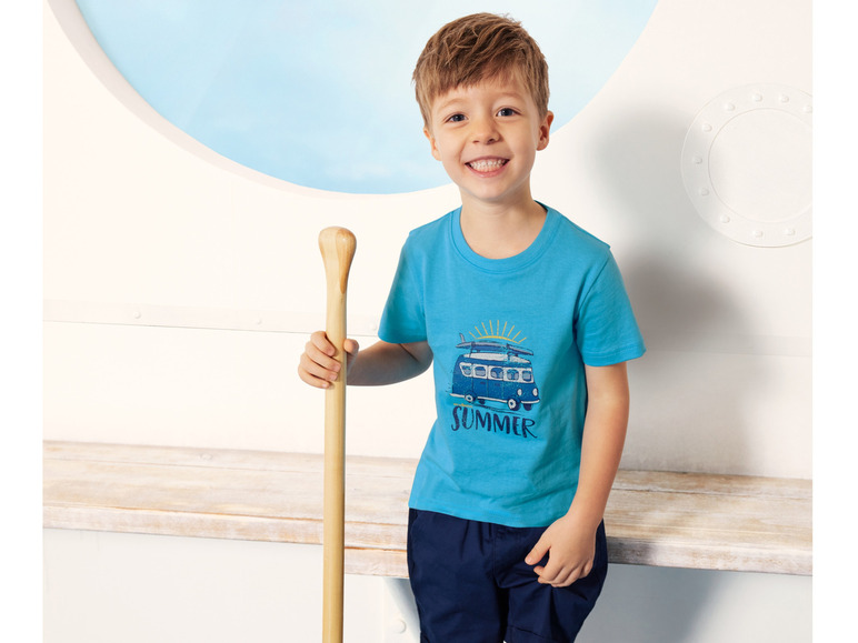 Gehe zu Vollbildansicht: lupilu® Kleinkinder T-Shirts, 3 Stück, reine Baumwolle - Bild 18