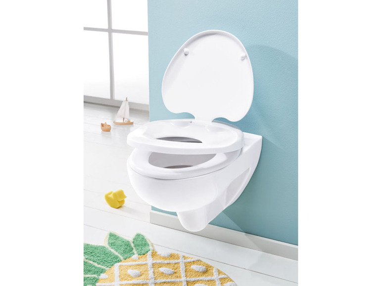 home WC-Sitz, mit 2-in-1, integriertem LIVARNO Kindersitz
