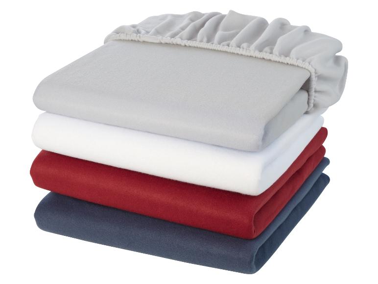 Gehe zu Vollbildansicht: LIVARNO home Fleece-Spannbettlaken, 140-160 x 200 cm - Bild 2