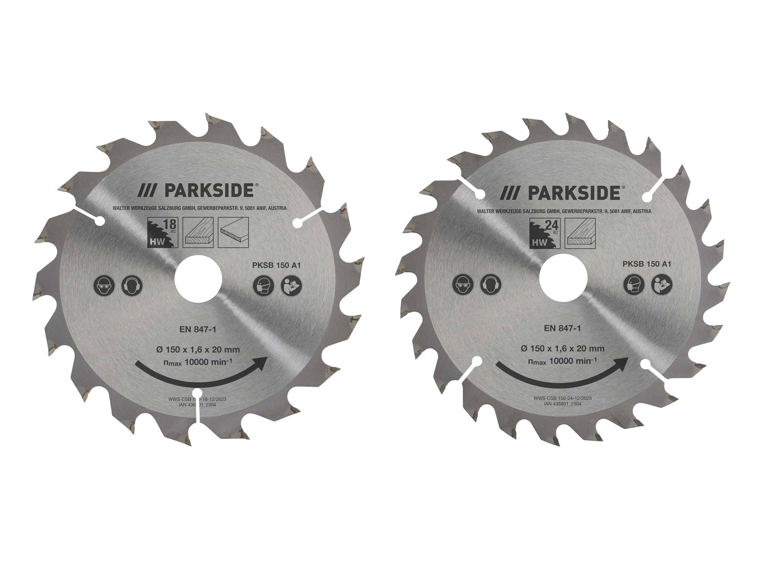 PARKSIDE® Handkreissägeblatt »PKSB 150 A1«, 150 mm