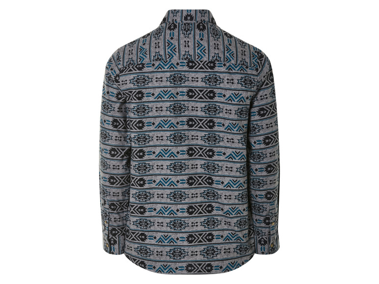 Gehe zu Vollbildansicht: LIVERGY® Herren Flanell-Freizeithemd, mit abgerundetem Saum - Bild 9