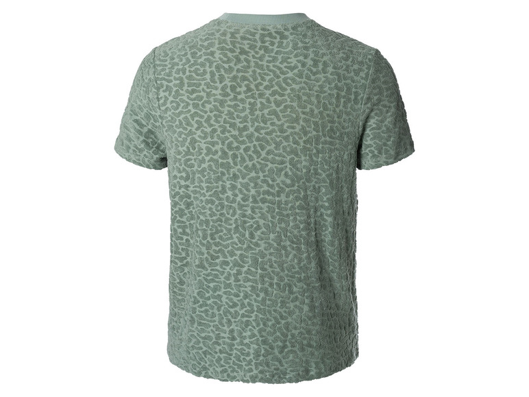 Gehe zu Vollbildansicht: LIVERGY® Herren Frottee-T-Shirt, leger geschnitten, grün - Bild 2