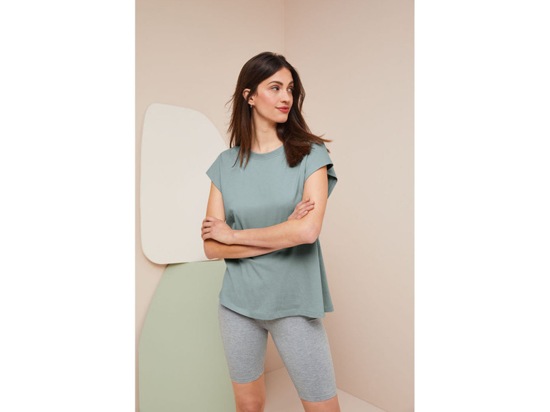 Gehe zu Vollbildansicht: esmara® Damen T-Shirts, 2 Stück, mit überschnittenen Schultern - Bild 21