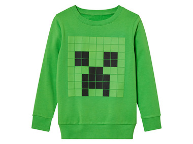 Minecraft - Kinder Sweatshirt / Sweatjacke mit Druck (grün, 122/128)