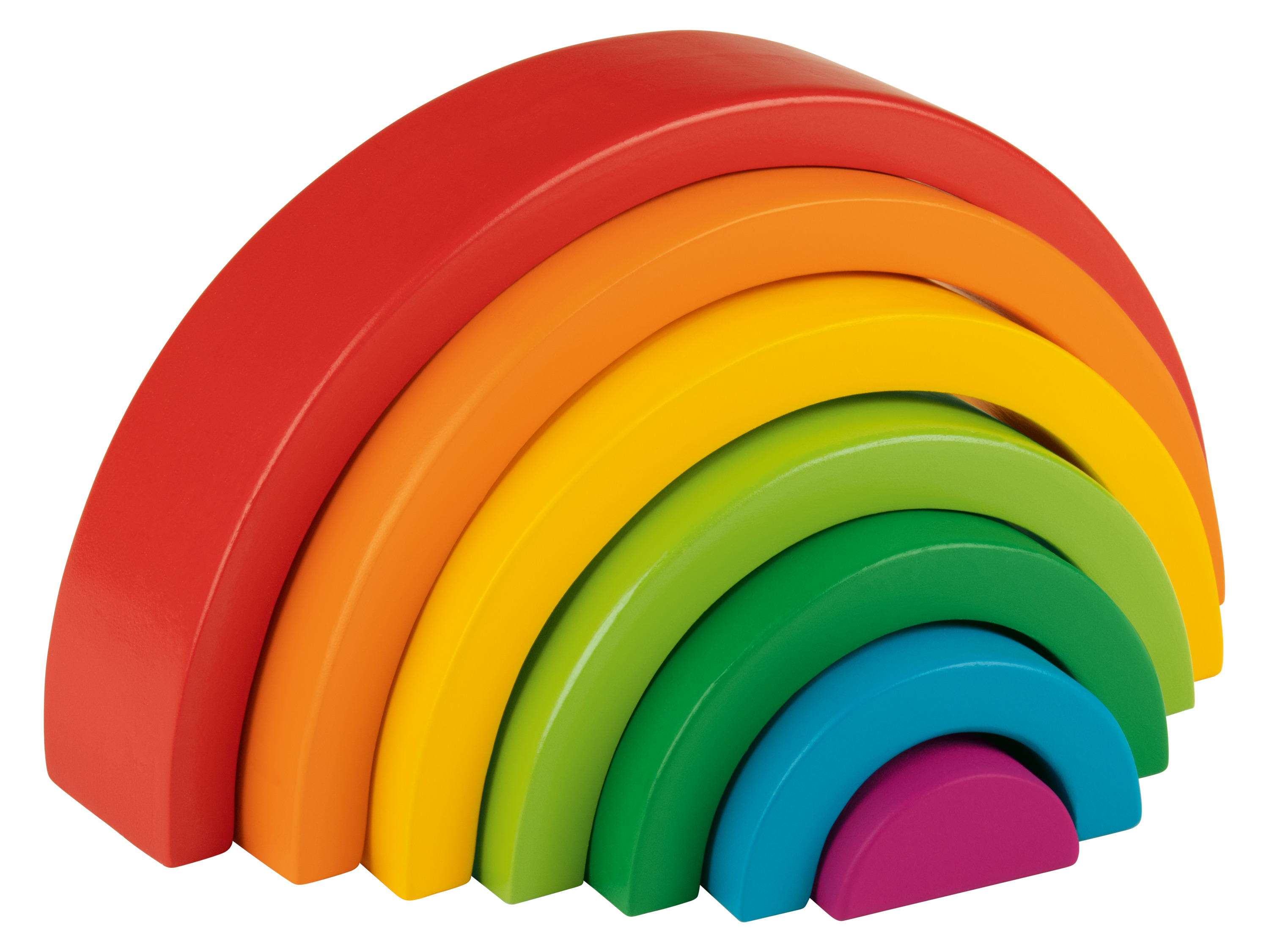 Playtive Holz Regenbogen Montessori (Stapelregenbogen)