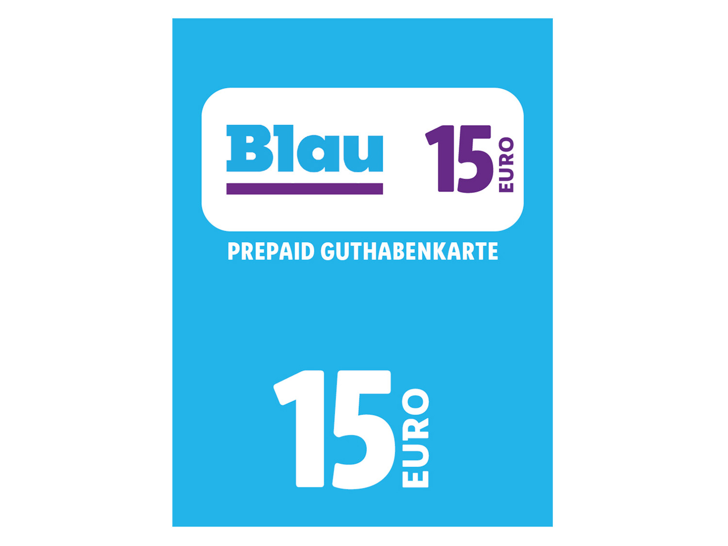 Blau Blau Code über 15 €